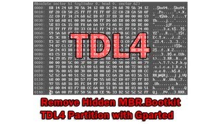 Remove Hidden MBRBootkit TDL4 Partition with Gparted [upl. by Llenyl585]