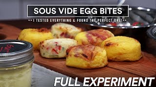 Sous Vide EGG BITES from STARBUCKS Experiment 8 Methods [upl. by Neelyar]