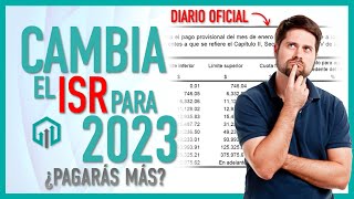 Tablas y tarifas de ISR 2023  Impuesto Sobre la Renta en tu nómina  Aumento del ISR [upl. by Camilia]