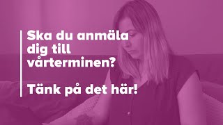 TIPS TILL DIG SOM SKA ANSÖKA TILL UNIVERSITETET [upl. by Calley495]