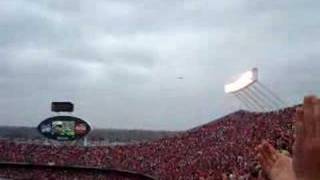 Stealth bomber flyover at Arrowhead stadium [upl. by Ahseret937]