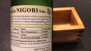 Sho Chiku Bai Nigori Sake Unfiltered Sake Silky Mild [upl. by Mini]