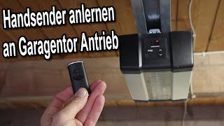 Hörmann Handsender  Fernbedienung neu anlernen an Hörmann Garagentor Antrieb [upl. by Nauquf]