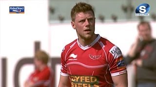 Rhys Priestland long range Penalty  Scarlets v Connacht March 30th 2014 [upl. by Shipman]