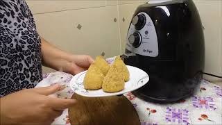 coxinha assada na fritadeira sem óleo [upl. by Alida]