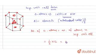 In corrundum oxid ions are arranged in hcp array and the aluminum ions occupy two [upl. by Tcideneb]