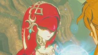 Breath of the Wild cutscene Mipha The ZoraHylian romance [upl. by Akeirahs]