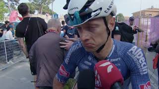 Quinten Hermans  Interview at the finish  Stage 12  Giro dItalia 2024 [upl. by Sibell863]