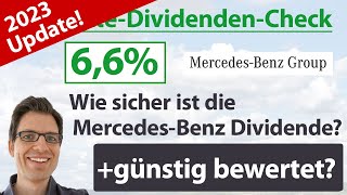 MercedesBenz Group Daimler Aktienanalyse 2023 Wie sicher ist die Dividende Jetzt günstig [upl. by Devland898]