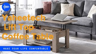 Yaheetech 386 Inches W LiftTop Coffee Table Laminated Finish Installation Guide coffeetable [upl. by Anyl733]