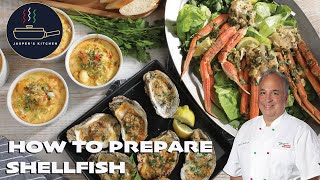 Jaspers Kitchen How to Prepare Shellfish 🦪🍤 [upl. by Rap14]