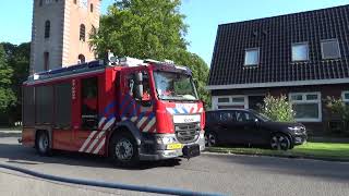 Brand bijgebouw Wezellaan Winschoten oost Groningen 4k [upl. by Garbers]