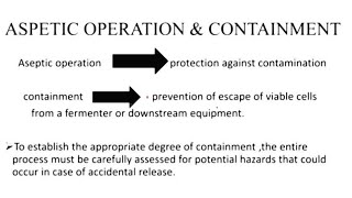 Aseptic Operation amp Containment clear your confusion 😎fermentation technology [upl. by Nihi167]