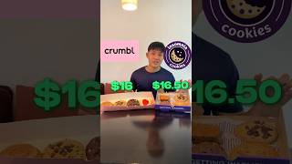 Crumbl VS Insomnia Cookie 🍪 foodnoob thefoodnoob crumbl insomnia cookies [upl. by Delanos]