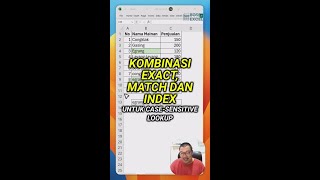 Kombinasi EXACT MATCH dan INDEX [upl. by Civ]