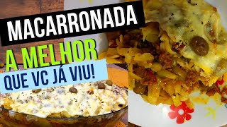 MACARRONADA COM CARNE MOIDA E QUEIJO MUSSARELA [upl. by Elades]