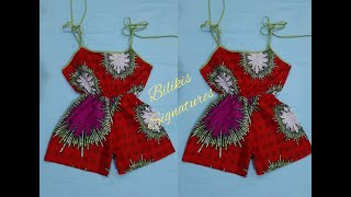 How to make a Romper dressPlay suitJumpsuit [upl. by Daughtry85]