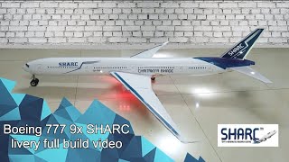 Building the Boeing 777 9x paper plane model airliner  Complete build video  Chintus skycraft [upl. by Jemma]