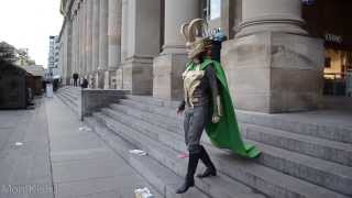 Loki Cosplay Marvel Christmas Special  Door 6 Christmas Market in Stuttgart [upl. by Alisia]