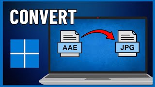 How to Convert AAE File to JPG File in Windows 11  Full guide 2024 [upl. by Valentino]