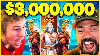 ROSHTEIN 3 MILLION WIN on ZEUS VS HADES  STREAMERS BIGGEST WINS [upl. by Neelrak436]