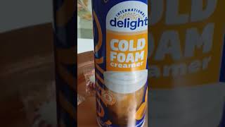 International Delight Cold Foam CreamerNew For Coffee Loversditl vlog contentcreator 2024 [upl. by Susy969]