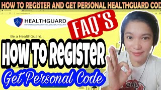 HEALTH GUARD PH FAQs and How To Register and Get Code  Lovely Jan [upl. by Guimond895]