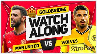 MANCHESTER UNITED vs WOLVES LIVE with Mark GOLDBRIDGE [upl. by Dyanne497]