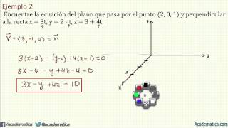 Planos en el espacio ejemplos 1 y 2 [upl. by Aivartal422]