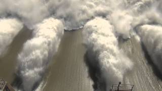 Gavins Point Dam Video 28 June 11 [upl. by Nelloc211]