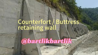 Counterfort  Buttress retaining wall [upl. by Abbie]