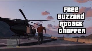 GTA V  Free quotBuzzardquot Attack Chopper [upl. by Arluene]