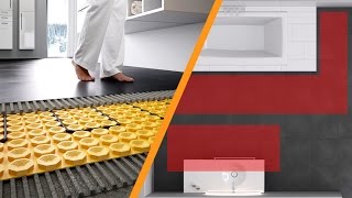 Electrical floor heating for tiles and natural stone Schlüter®DITRAHEATE [upl. by Ayekehs]