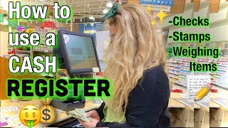 Cashier Tips ampTricks Using a Cash Register💰✨🙌🏼 [upl. by Hairej]