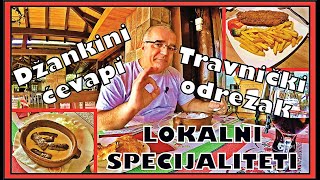 Lokalni specijaliteti Džankini ćevapi Travnički odrezak [upl. by Oneladgam380]