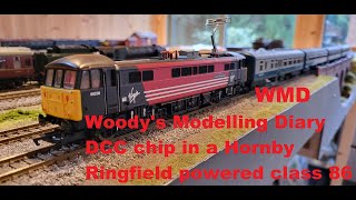 Hornby Ringfield powered Class 86 Virgin livery DCC chipped [upl. by Oznerol]