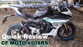 CF MOTO 450SRSQuick Review [upl. by Newsom]