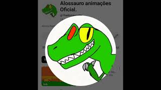 Alossauro animações eu VS Atrociraptor animation Vídeos dinosaur animação [upl. by Aitahs]