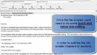 Using TextAloud 3s FileSplitter Utility [upl. by Ojibbob]