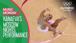 Evgenia Kanaevas sensational Rhythmic Gymnastics routine to Moscow Nights  Music Monday [upl. by Dibru]