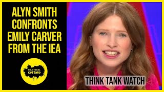 SNP MP Alyn Smith Confronts Emily Carver From The IEA Think Tank Watch [upl. by Aidekal]