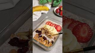 This is how to prepare my Overnight oats for breakfast healthyrecipe overnightoats [upl. by Cesare]