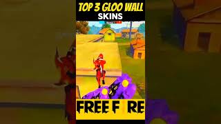 TOP 3 RARE GLOO WALL SKINS shorts freefire garenafreefire shortsfeed [upl. by Eirallih811]