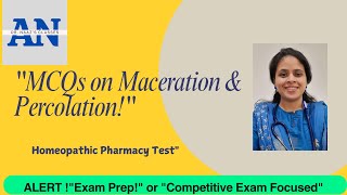 quotMaster MCQs on Maceration and Percolation in Homeopathic Pharmacy  Test Your Knowledge Nowquot [upl. by Ditzel]