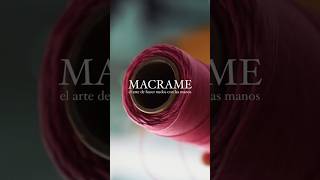 Macrame El arte de hacer nudos con las manos 📣 Tejido Asmr diy macrame crafts [upl. by Lashondra]