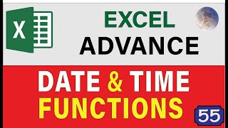 20 Excel Date and Time Functions amp Formulas Excel Tips and Tricks 2020 Training Tutorial [upl. by Ahsieuqal]