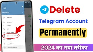 How To DELETE Telegram Account 2024 Permanently  Telegram Account Delete Kaise Kare 2024 [upl. by Tnahs]