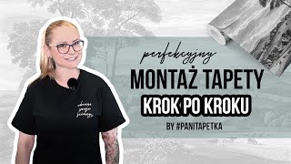 Szybki i łatwy montaż tapety na flizelinie by PaniTapetka  Instruktaż Ubierz Swoje Ściany [upl. by Llerrad240]