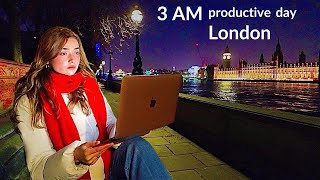 3AM Study Vlog  Productive day in London [upl. by Wilhide]