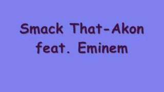 Smack ThatAkon ft Eminemlyrics [upl. by Neelhtak]